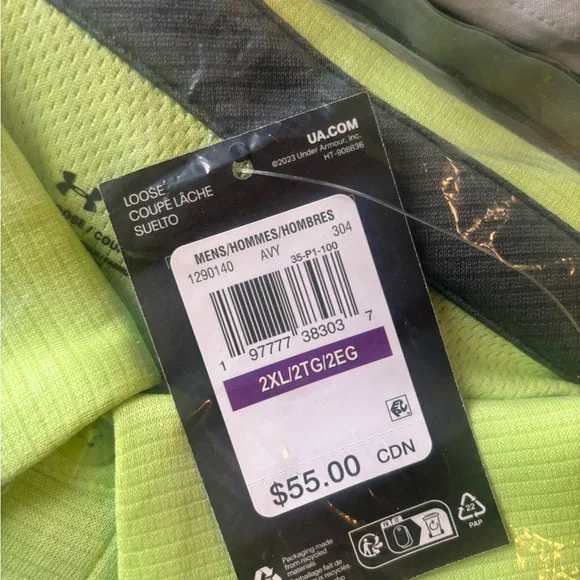 Under Armour Men's Lime Polo Shirt - Picture 2 of 2